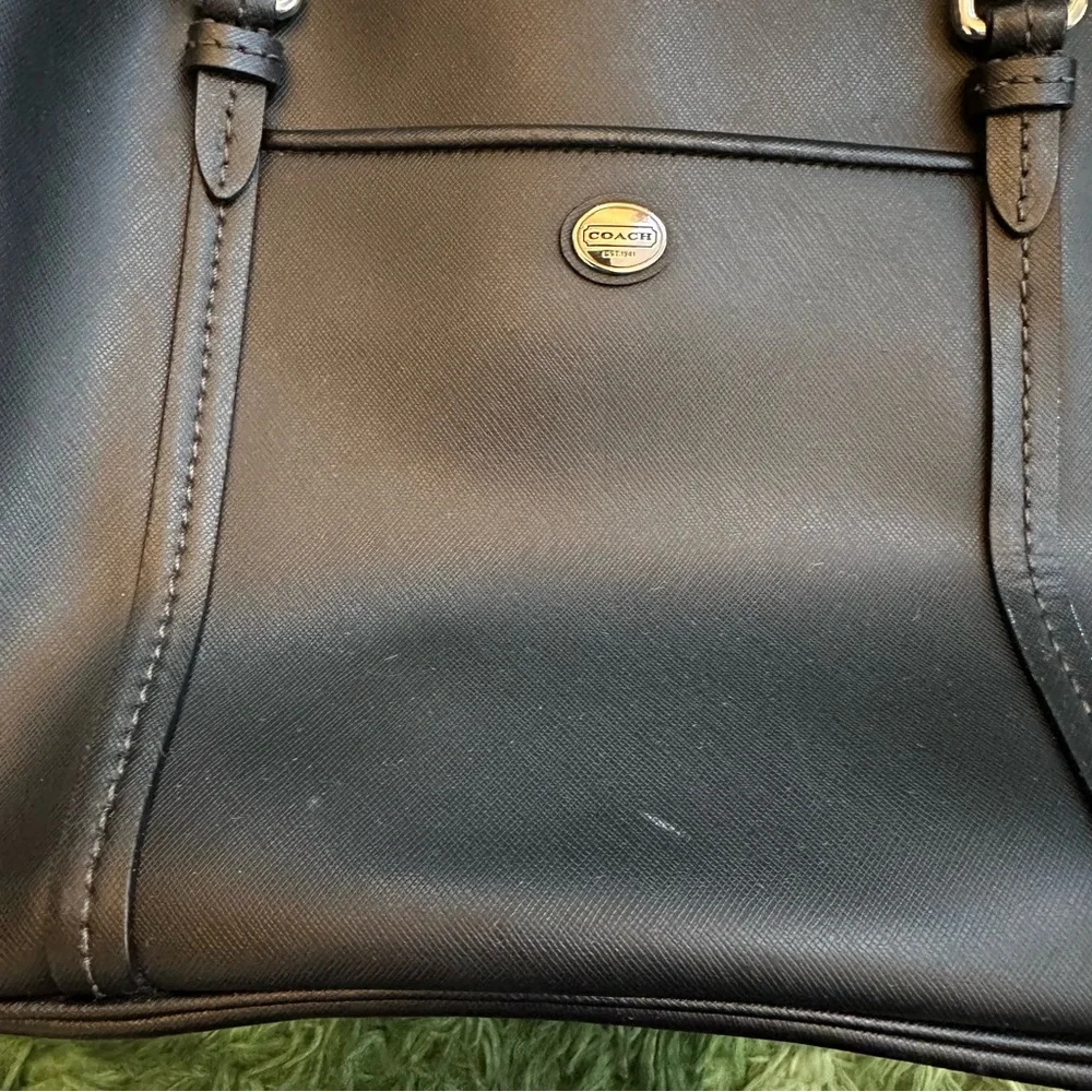 Big black coach tote bag